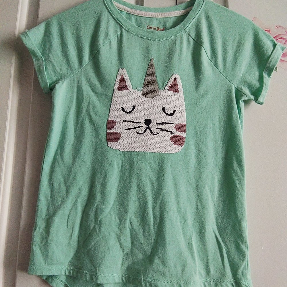 Caticorn sequential kids shirt